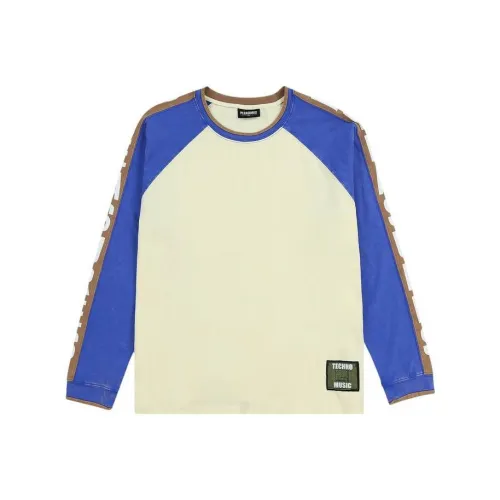 PLEASURES совместная брендированная серая и белая мужская футболка T