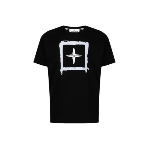 Stone Island Черные Мужские T-Рубашки