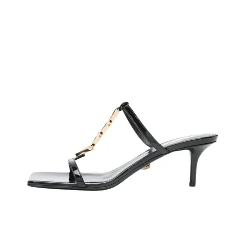 VERSACE Слипоны Женские Черные