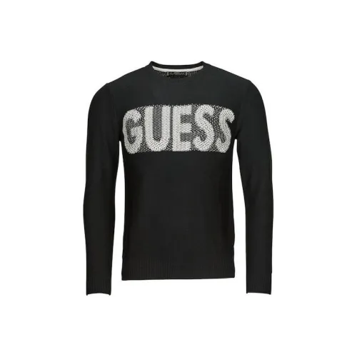 GUESS Мужские черные футболки