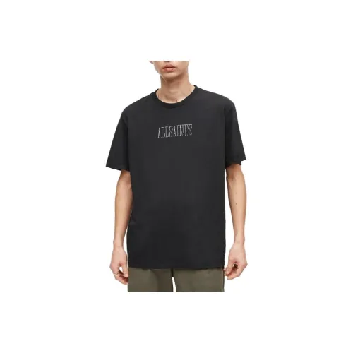 ALLSAINTS Выстиранный Черный Мужская Футболка