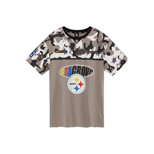 NFL X STA Co Branded Series Серый Унисекс Футболка