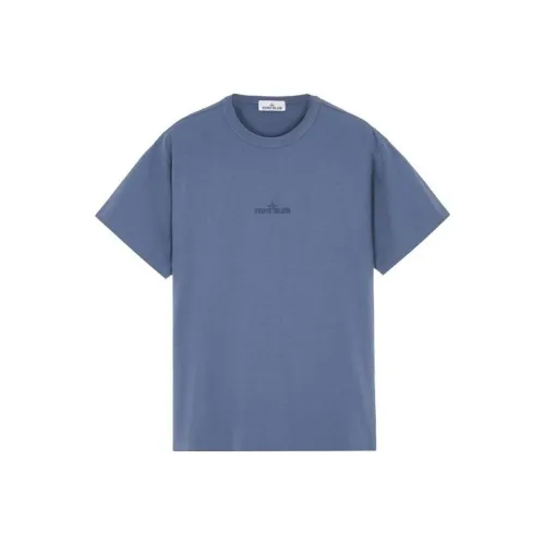 Stone Island Мужские Синие T-Рубашки