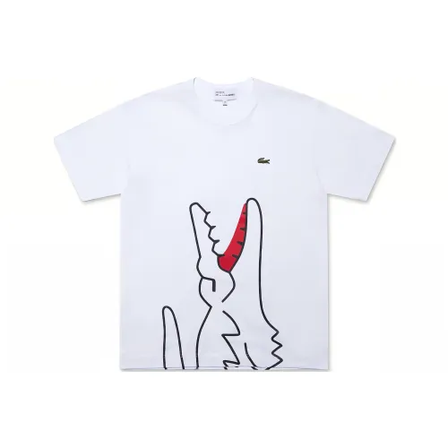 COMME DES GARCONS SHIRT CDG Рубашка X lacoste Co Branded SERIES Белая Унисекс T Рубашки