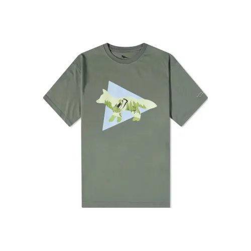 And wander Collaboration Зеленая Мужская T-Рубашка