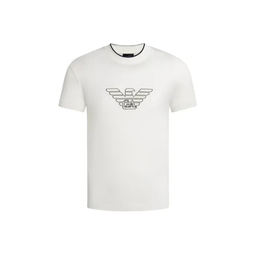 EMPORIO ARMANI SS24 T Рубашка Мужская Белая