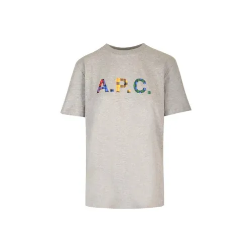 A.P.C. Joint Paragraph Серый Мужской T-Рубашки