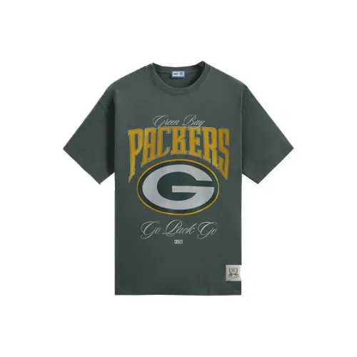 KITH X NFL FW23 Co Брендированная Серия T Рубашка Унисекс Зеленый