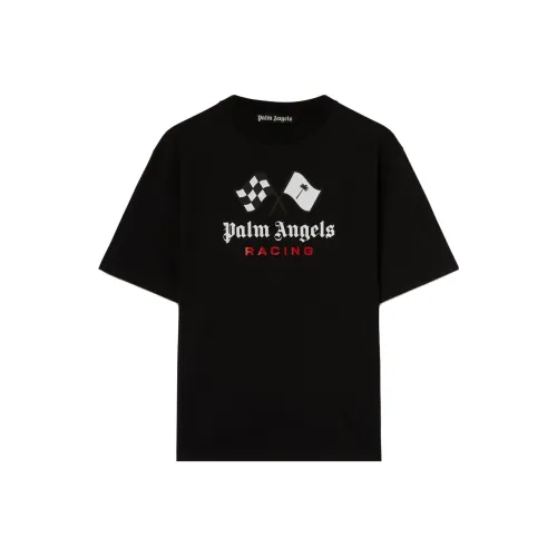 PALM ANGELS x MoneyGram Haas F1 Team FW23 T-Shirt Унисекс Черный