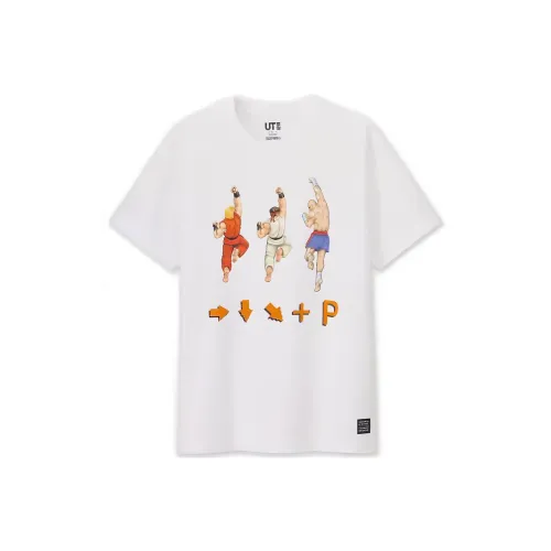 UNIQLO Белая унисекс футболка