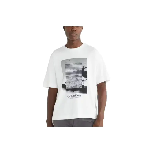Calvin Klein Белые Мужские T-рубашки