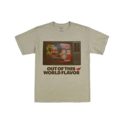 Travis Scott Бежевый Мужской T-Рубашка