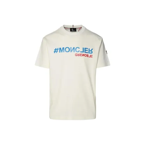 Moncler Grenoble Белый Мужской T-Рубашки