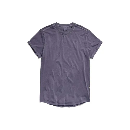 STAR RAW Темно-фиолетовая окрашенная мужская футболка T-Shirt