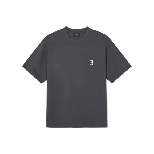 Mlb Base Logo SS24 T-Shirt Унисекс Угольный Серый