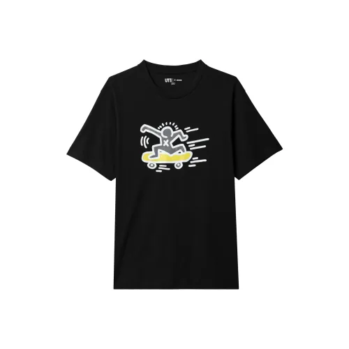 UNIQLO 09 Черная унисекс футболка