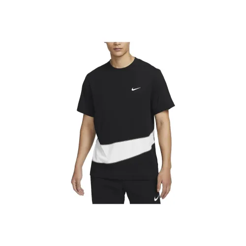Nike Черный/Белый Мужские T-рубашки