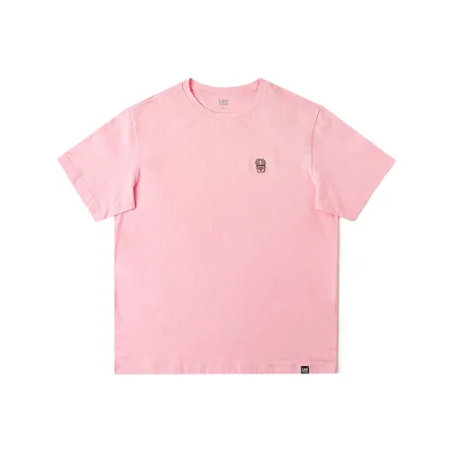 Lee совместный модель SS24 T-Shirt Унисекс Romantic Pink