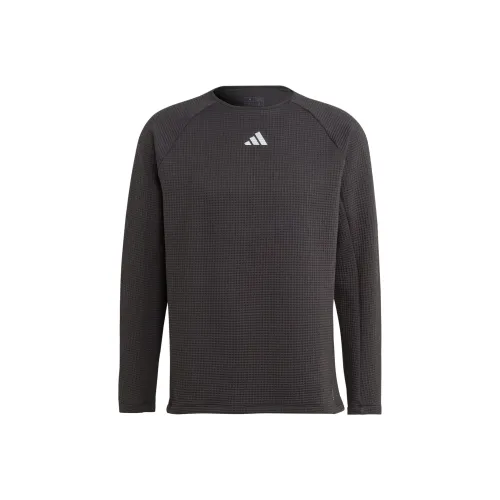 Adidas Бег Т-Рубашка Мужская Черная