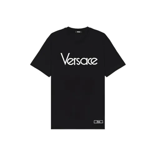 VERSACE Мужские черные T-рубашки