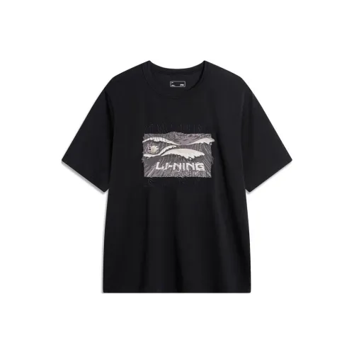 LINING Sports Trend Series T-Shirt Мужской Черный