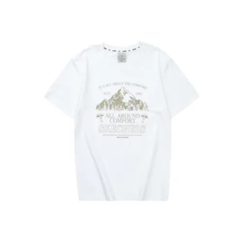 Skechers Stroll T Рубашка Унисекс Белый 0019