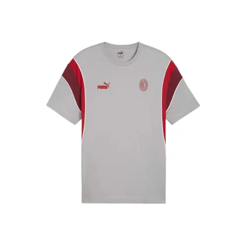 PUMA FtblArchive AC Milan Т-рубашка Мужская Бетон Серый