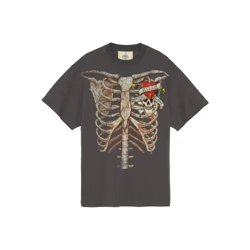 Ed Hardy Простые Чистые Серые Мужские T-Рубашки