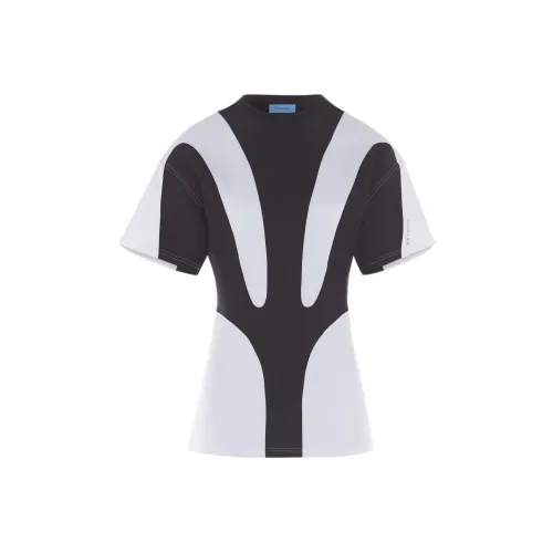 Mugler Черный/Белый Унисекс Футболка
