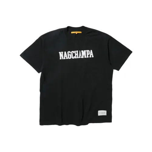 Union Винтажный Черный Мужская Футболка