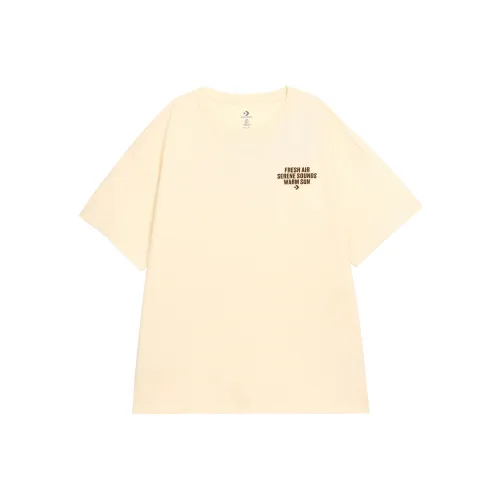 Конверс Бежевые Унисекс Футболки