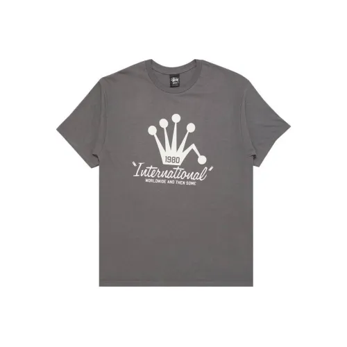 Stussy Серый Мужской T-Рубашки