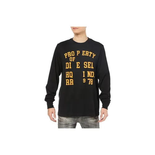 DIESEL Мужские черные T-рубашки