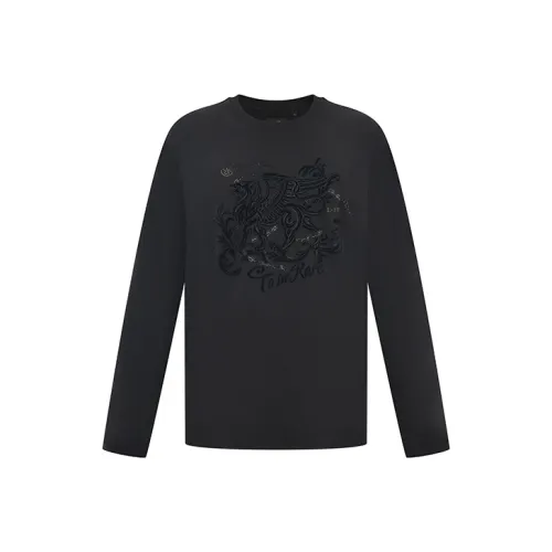 RARE Длинный рукав Т-рубашка Мужская Черная