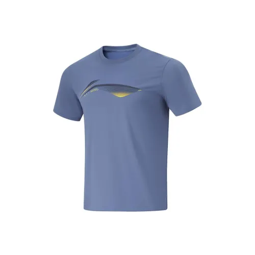 LINING Fitness Series T-Shirt Мужской Пыльно-Синий