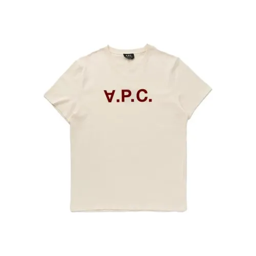 A.P.C Белая Мужская T-Рубашка