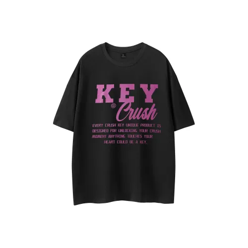 CRUSH KEY SS24 Рукав с оборванным плечом T-рубашка Унисекс