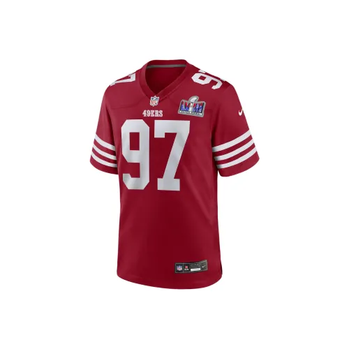 nike Ник Bosa San Francisco 49ers Супер Боул LVIII Т-рубашка Мужская Красная