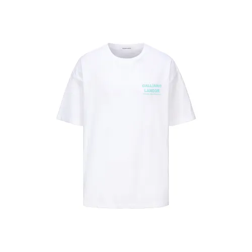 GALLIANO LANDOR Белая Унисекс Рубашка T