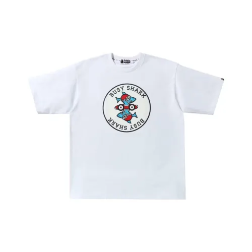 A BATHING APE Белый Унисекс T-рубашки