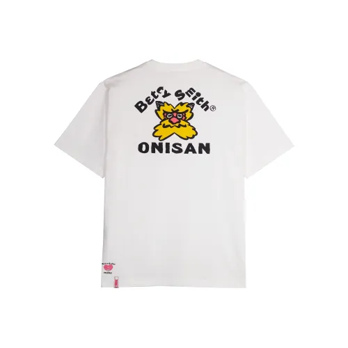 Betty Smith Короткий рукав Белый T-рубашки Унисекс