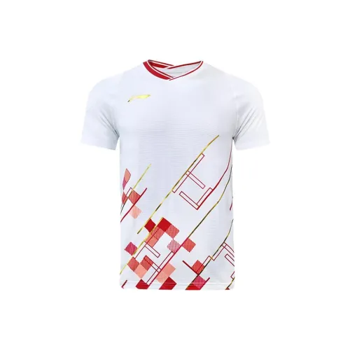 LINING Badminton Series Белый Мужской T-Рубашки