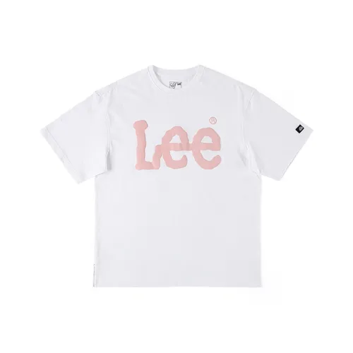 Lee Белая Унисекс Футболка