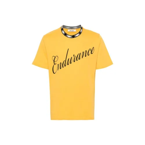 Wales Bonner SS24 T Рубашка Мужская Янтарно-Желтая