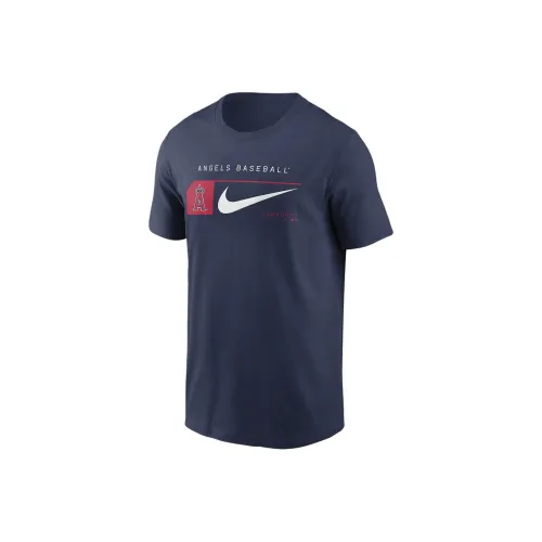 nike Los Angeles Angels Команда Swoosh LOCKUP T-Рубашка Мужская Морской Синий