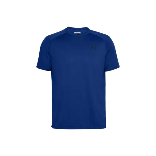 Under Armour Tech Синий Мужской T-Рубашка