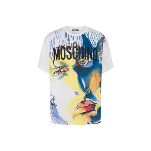MOSCHINO Белая Мужская T-Рубашка