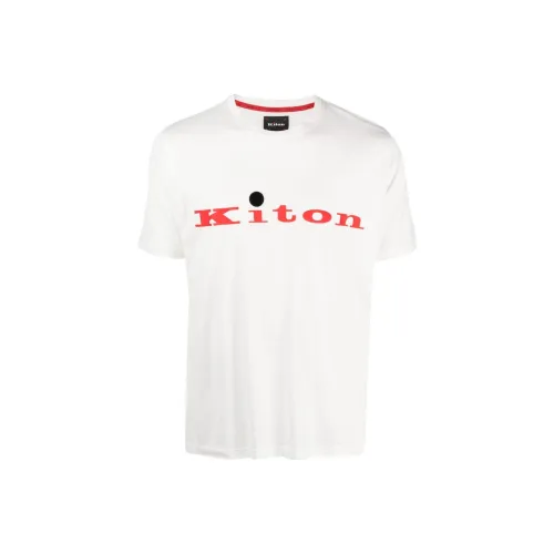 KITON Белая Мужская T-Рубашка