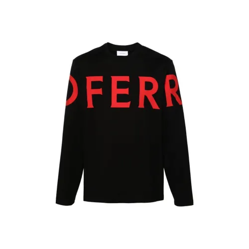 Ferragamo SS24 T Рубашка Мужская Черная