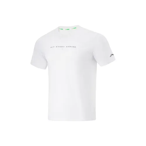 LINING RUNNING Collection Стандартный Белый Мужская Футболка